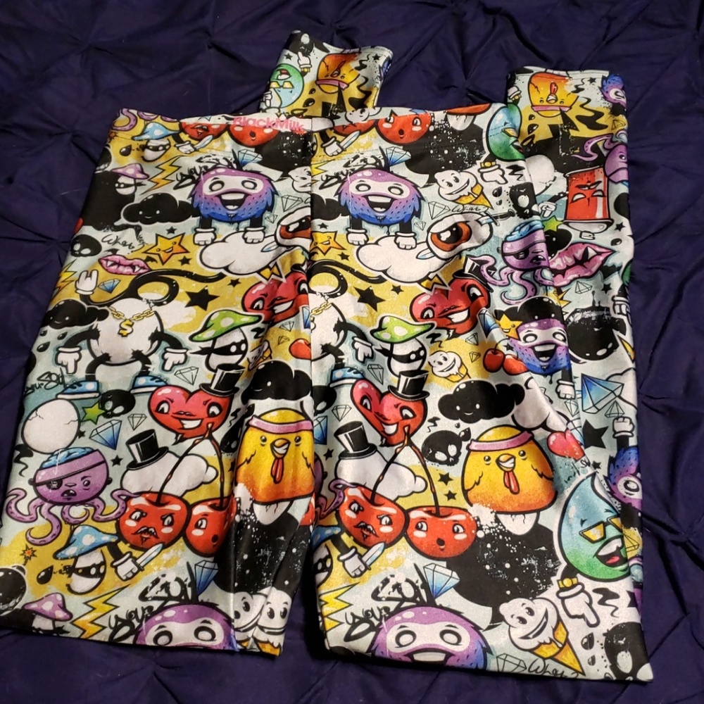 Black Milk Insane Graffiti leggings, M - Picture 1 of 1